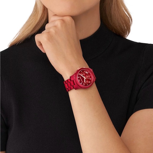 Michael Kors Red Women's Watch - Picture 2 of 8